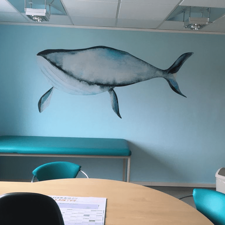 Ozeanzimmer ohne Wandschutz